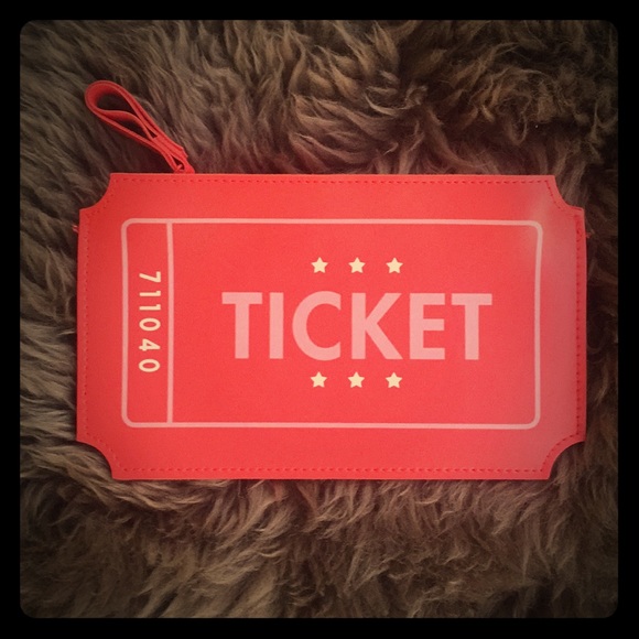 ipsy bags ticket stub novelty make up bag clutch poshmark